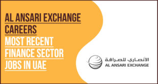 Al Ansari Exchange Branch Counter and Cashier Recruitment