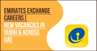 Emirates Exchange Careers recruitment banner for finance and teller positions in Dubai.