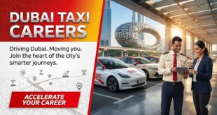 Dubai Taxi Corporation Red Roof Camry and Airport Van Driver