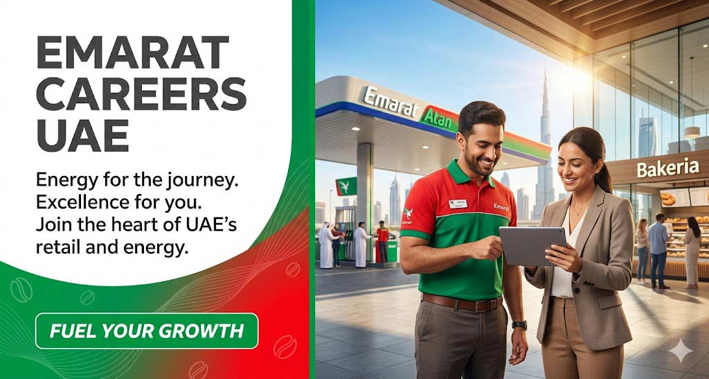 Latest Emarat Careers UAE recruitment advertisement for energy sector vacancies in Dubai.