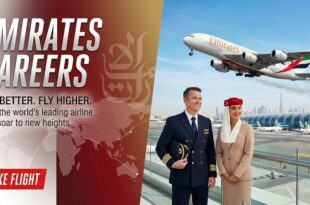 Emirates Airlines Cabin Crew and A380 Pilots at Dubai International Airport