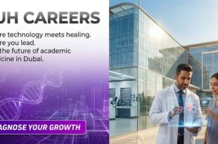 Fakeeh University Hospital Careers thumbnail with logo and text: "Apply for Healthcare Jobs in Dubai."