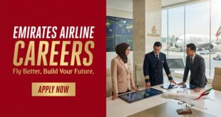 Emirates Airlines Cabin Crew and A380 Pilots at Dubai International Airport