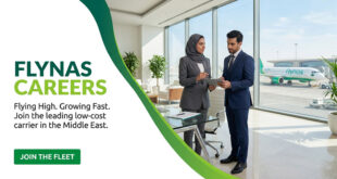 Flynas Careers 2026: Cabin Crew, Pilot & Ground Ops Jobs